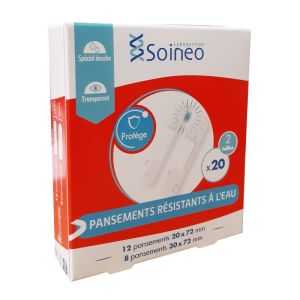 Pansements résistant à l'eau - Waterproof - Bte de 20