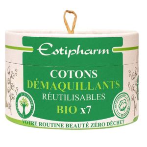 Cotons Demaquillants Bio Reutilisables - Boîte de 7