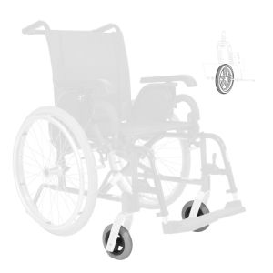Roue avant avec bandage pour Fauteuil Roulant Alto