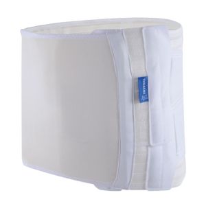 Ceinture de soutien abdominale Stomex Blanche pour patient avec une stomie