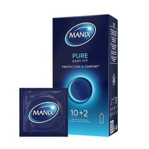 Préservatifs Manix Pure Easy Fit - Boîte de 10 + 2 OFFERTS