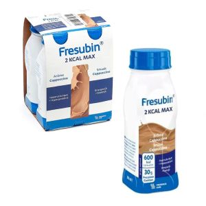 Fresubin® - 2 kcal Drink Max - Cappuccino - Pack de 4 bouteilles de 300 ml