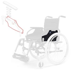 Tôle Plaque accoudoir Gauche Fauteuil roulant D200 et V300