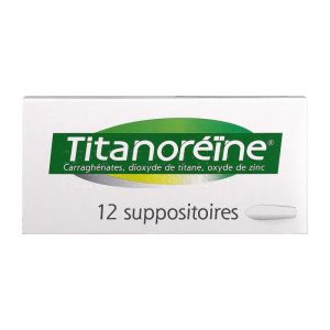 Titanoréïne - Crise hémorroïdaires - 12 suppositoires