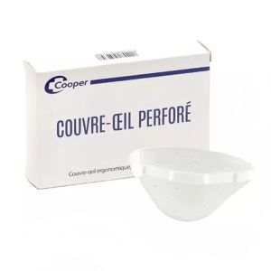 Pratic - Couvre oeil Perforé ergonomique - Blanc