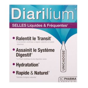 Diarilium Adulte - Selles liquides fréquentes - 10 Unicadoses