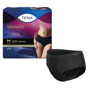 Slip urinaire femme TENA Silhouette Normal Noir Taille Basse