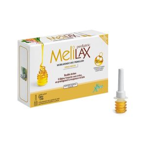 Melilax pediatric - Constipation - Enfants - 6 microlavements avec capuchon canule de 5g
