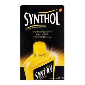 Synthol Liquide Stand - Traumatisme bénins Bleus Coups Piqûres insectes - Flacon 225ml