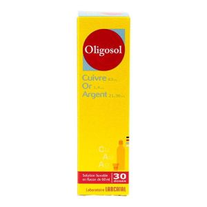 Oligosol Cuivre-Or-Argent - Solution buvable - Flacon-doses 60ml