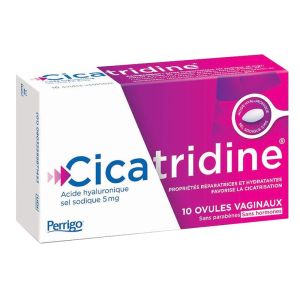 Cicatridine - Réparateur et Hydratant - 10 Ovules Vaginaux