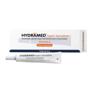 Pommade ophtalmique lubrifiante - Vitamine A - Hydramed Night Sensitive - 5g