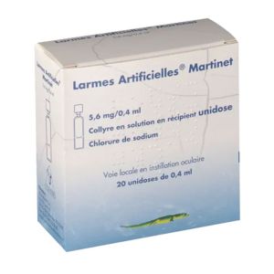 MARTINET Larmes Artificielles 5,6 mg / 0,4 ml - 20 unidoses