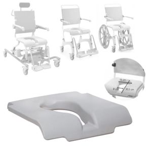 Coussin confort avec découpe intime pour chaises et fauteuils Aquatec Ocean - INVACARE