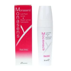 MONASENS Lubrifiant intime - Double Action Hydratante - Flacon Airless 30ml - THERAMEX