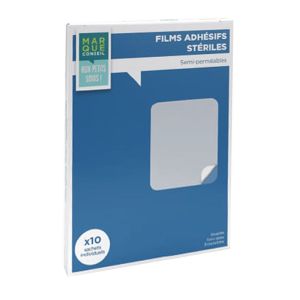 Films Adhesifs Stériles - 10 x 12 cm - Boîte de 10