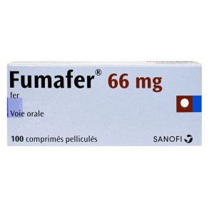 Fumafer 66mg - Fer - 100 comprimés pelliculés