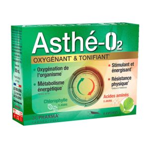 Asthé-O2 - Oxygénant et Tonifiant - 10 Ampoules 10ml