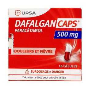 Dafalgancaps 500mg Paracétamol - Douleurs et Fièvre - 16 gélules