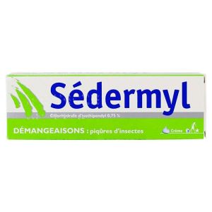 Crème Sédermyl 0,75% - Démangeaisons piqûres insectes - Tube 35g