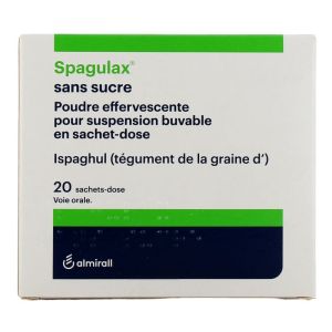 Spagulax sans sucre - Constipation - 20 sachets Poudre effervescente