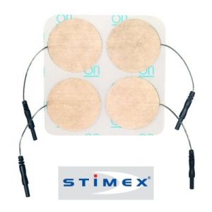 Lot de 4 câbles de stimulation pour Compex | 6 broches | Fyzéa