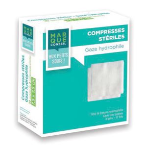 URGO Compresses Stériles Non Tissées 10x10cm 50 Sachets de 2