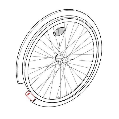 RUTU Lot De 2 Chambres à Air De Rechange Pour Roue Avant 12.5x
