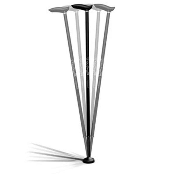 Canne Tango Standard - Noir - Tient debout toute seule