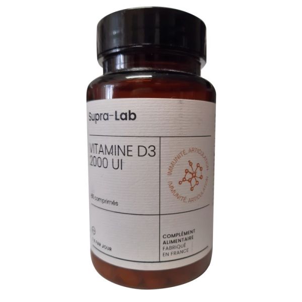 Vitamine D3 2000 Ui - Immunité et Articulations - 60 comprimés