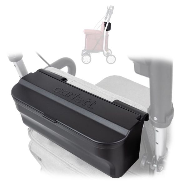 Bac en plastique avec couvercle pour dossier rollator Lett800 ou Lett900