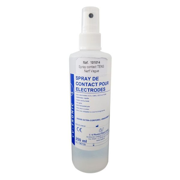 CV-TRONIC - Spray contact Tens pour électrode auriculaire de stimulation du  nerf vague