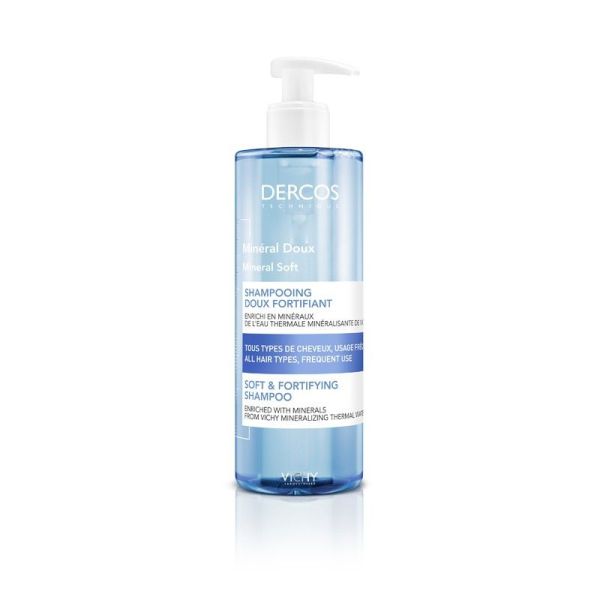 Dercos Shampoing Minéral Doux Fortifiant - 400 ml