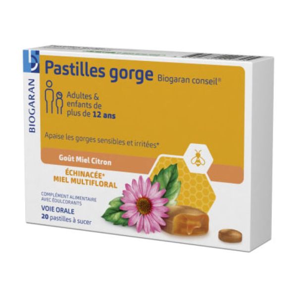 Pastilles Gorge - Miel Citron - 20 pastilles