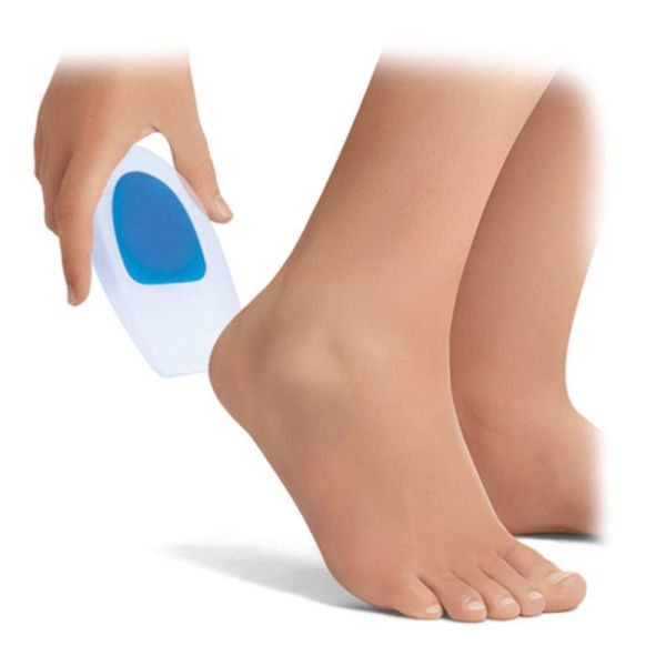 Talonnettes plates de confort en silicone avec insert central - 5 MM
