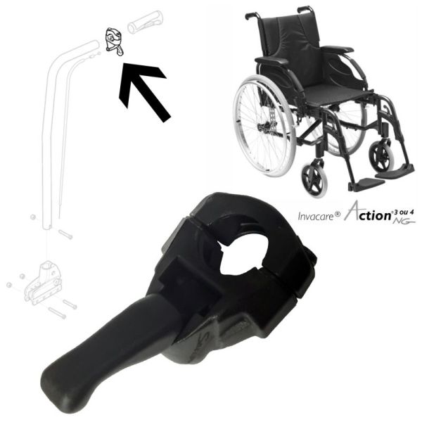 Gâchette pour câble de dossier de frauteuil roulant Action 3ng ou 4ng