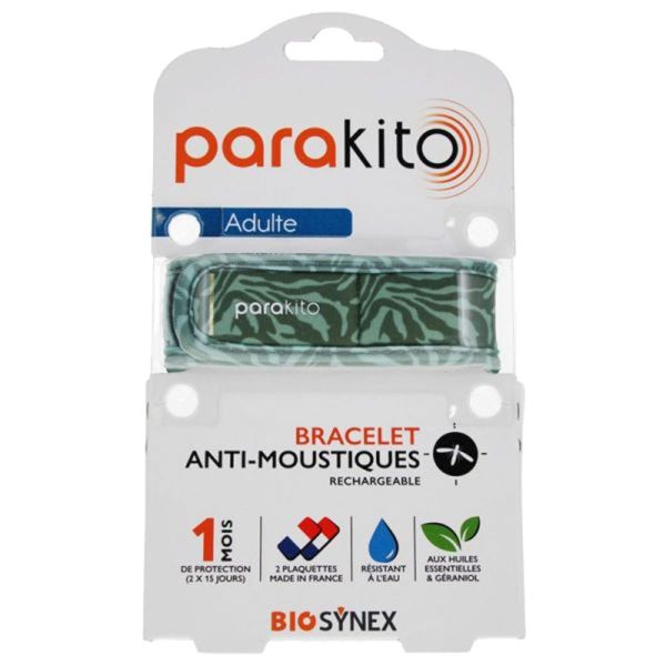 Bracelet Anti-moustiques Rechargeable - Adulte - Camouflage
