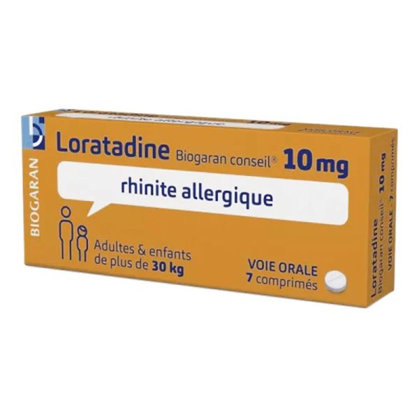 Loratadine 10 mg - Rhinite allergique - 7 comprimés