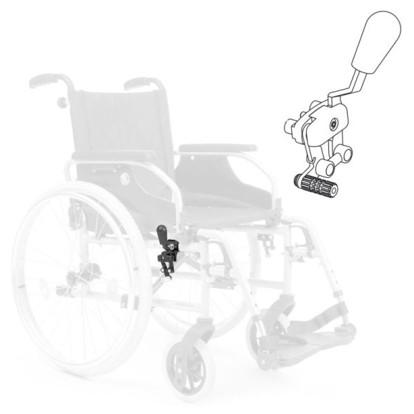 Repose main pour manette de fauteuil roulant