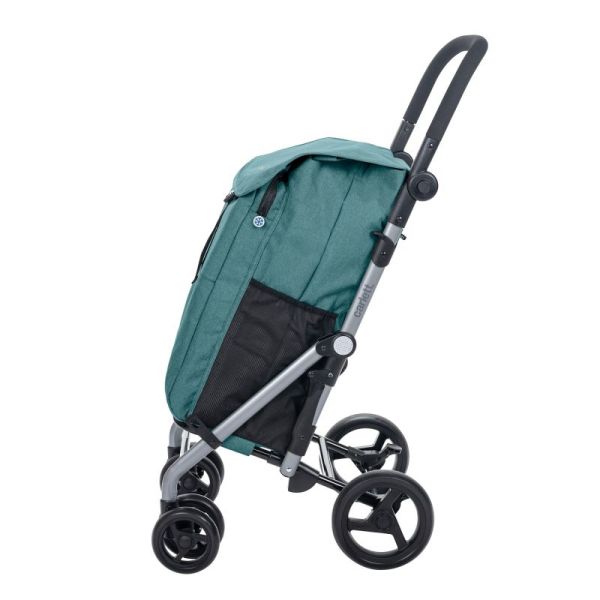 Chariot de courses 4 roues à pousser Lett 435 - Vert