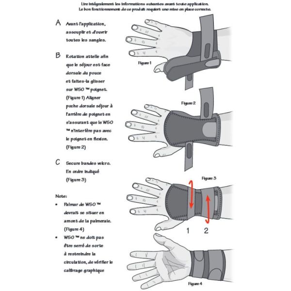 Protection pour le poignet droit ou gauche WSO