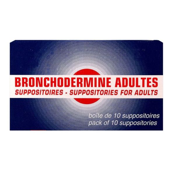 Bronchodermine Adultes - Affections bronchopulmonaires - 10 suppositoires