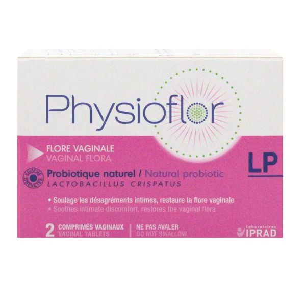 Physioflor Lp Flore vaginale - Désagréments intimes - 2 comprimés vaginaux