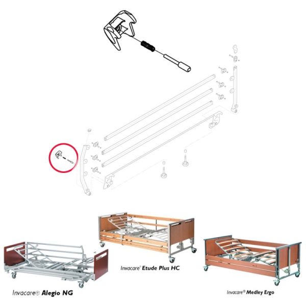 Kit verrouillage pour barrière de lit Verso 2