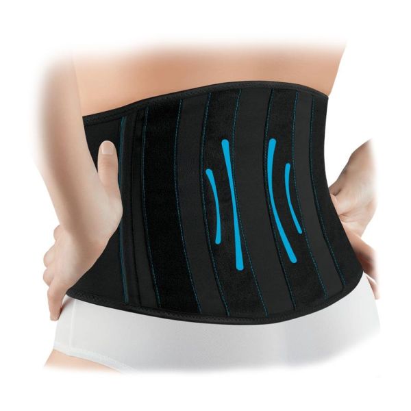 Ceinture lombaire chauffante Lombotherm noire - Hauteur 26 cm