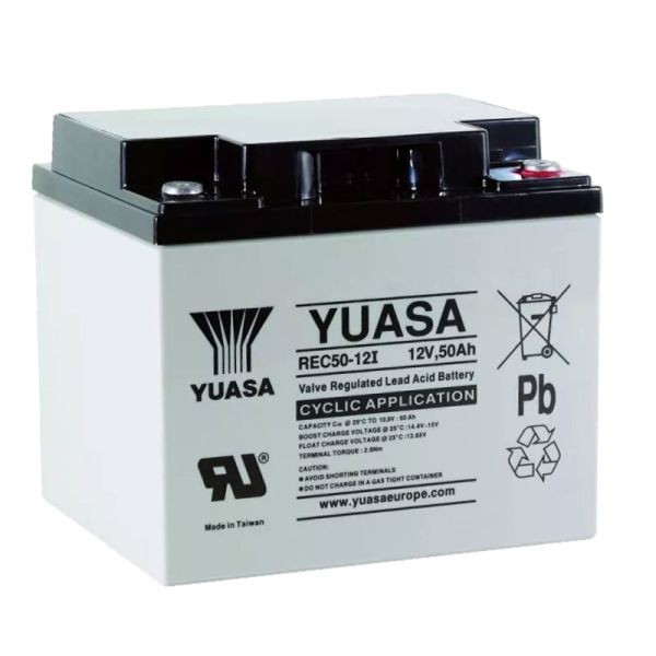 Batterie Yuasa REC50-12I - 12V 5.0AH - Cyclique AGM Insert M5