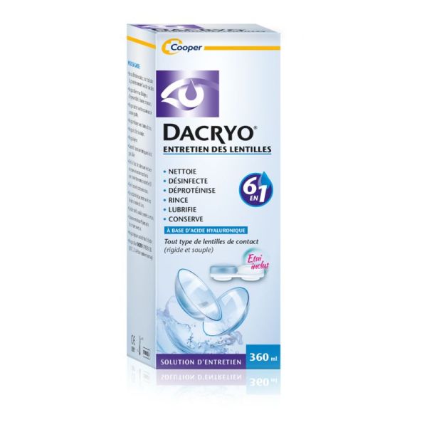 Dacryo - Entretien des Lentilles 6 en 1 - 360 ml