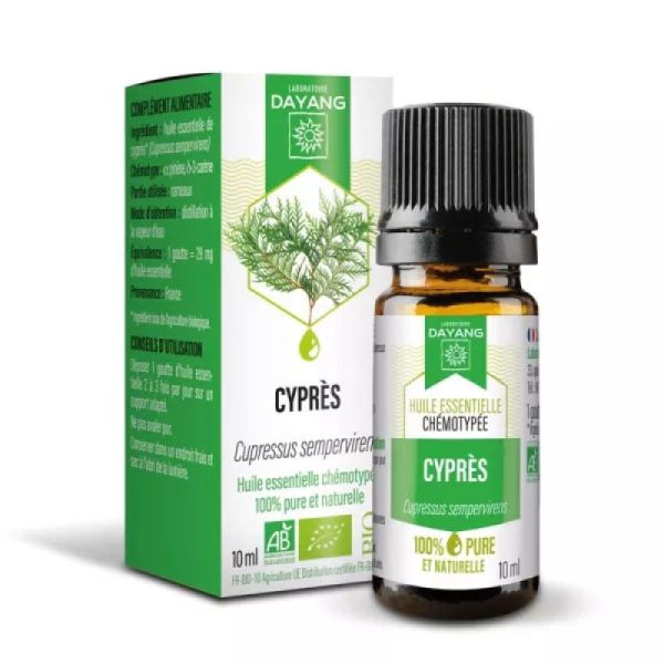 Huile Essentielle Chémotypée Cyprès - Tonicité Anti-fatigue - Flacon 10 ml
