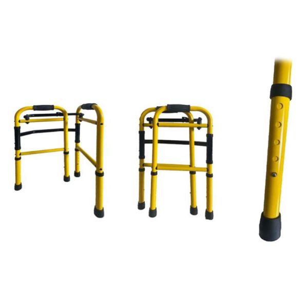 Cadre de marche pour enfant - Pliant - Jaune et Noir