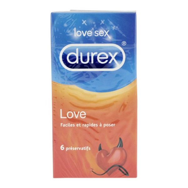 Preservatif Love Sex - Faciles et Rapides à poser - 6 préservatifs